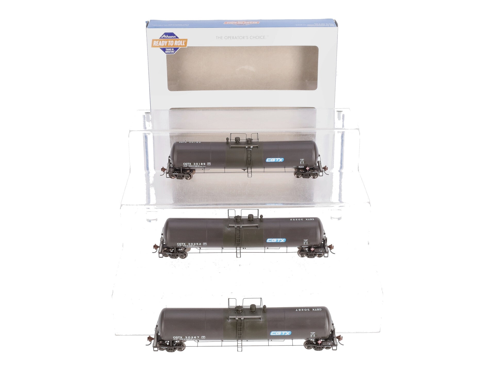 Athearn 28253 HO CGTX RTR 30,000 Gallon Ethanol Tank Car #2 (Set of 3)