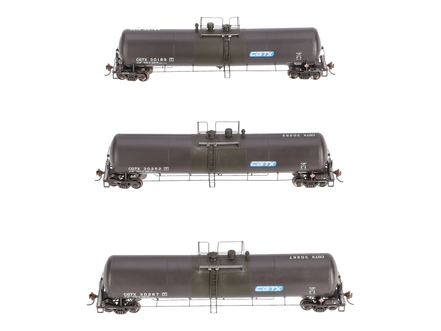 Athearn 28253 HO CGTX RTR 30,000 Gallon Ethanol Tank Car #2 (Set of 3)