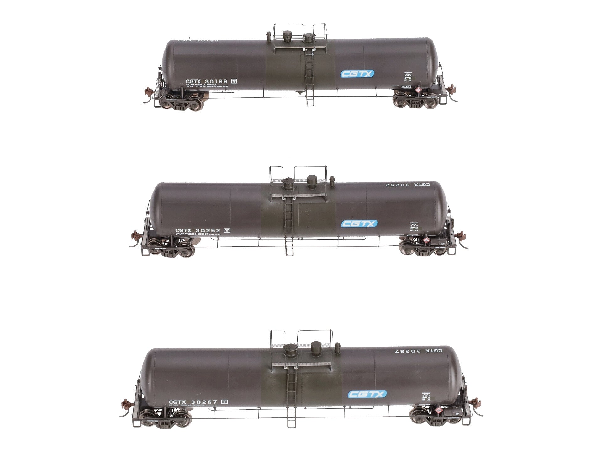 Athearn 28253 HO CGTX RTR 30,000 Gallon Ethanol Tank Car #2 (Set of 3)