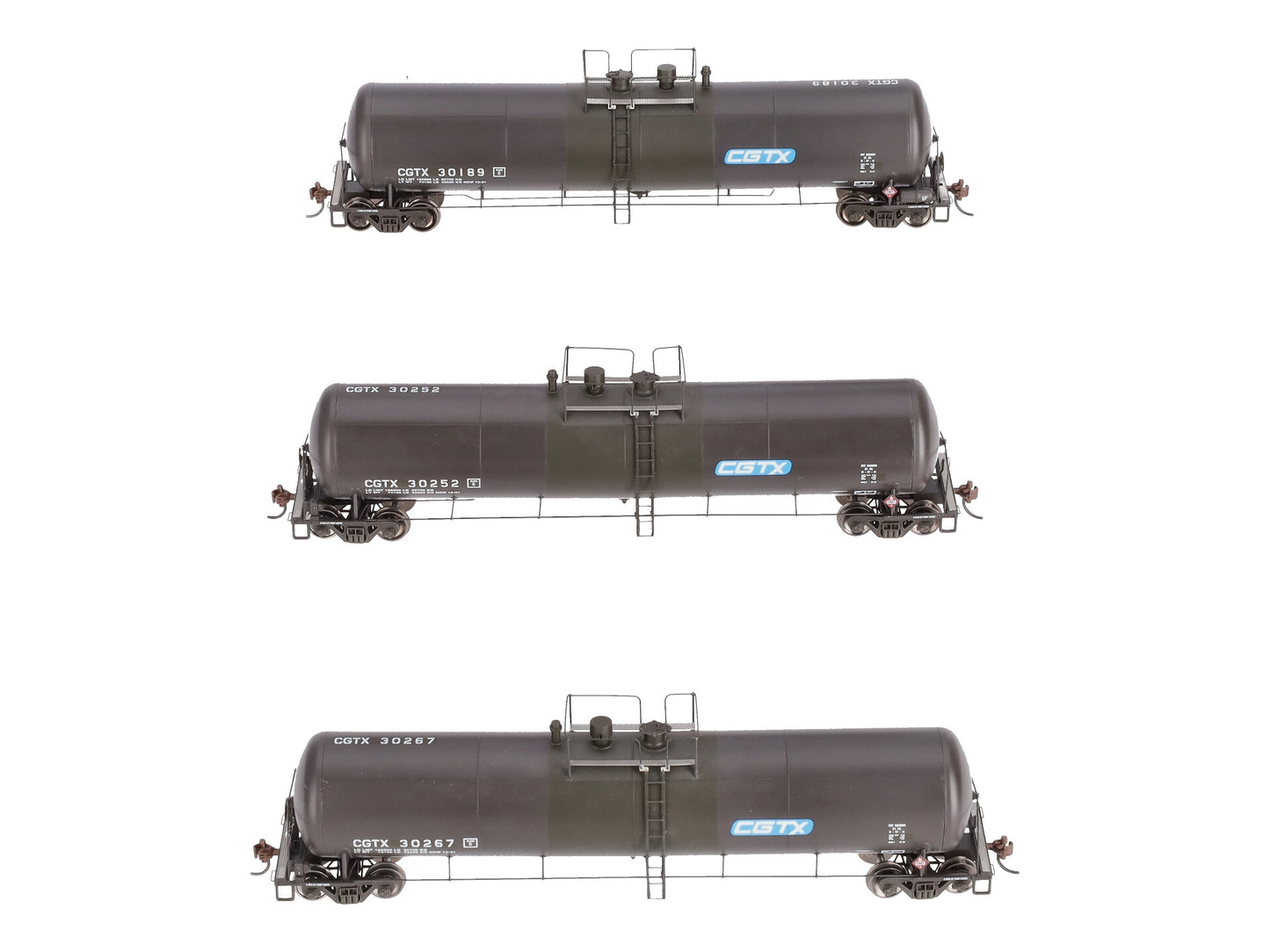 Athearn 28253 HO CGTX RTR 30,000 Gallon Ethanol Tank Car #2 (Set of 3)