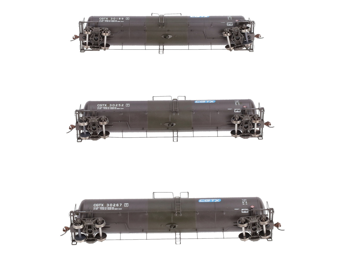Athearn 28253 HO CGTX RTR 30,000 Gallon Ethanol Tank Car #2 (Set of 3)