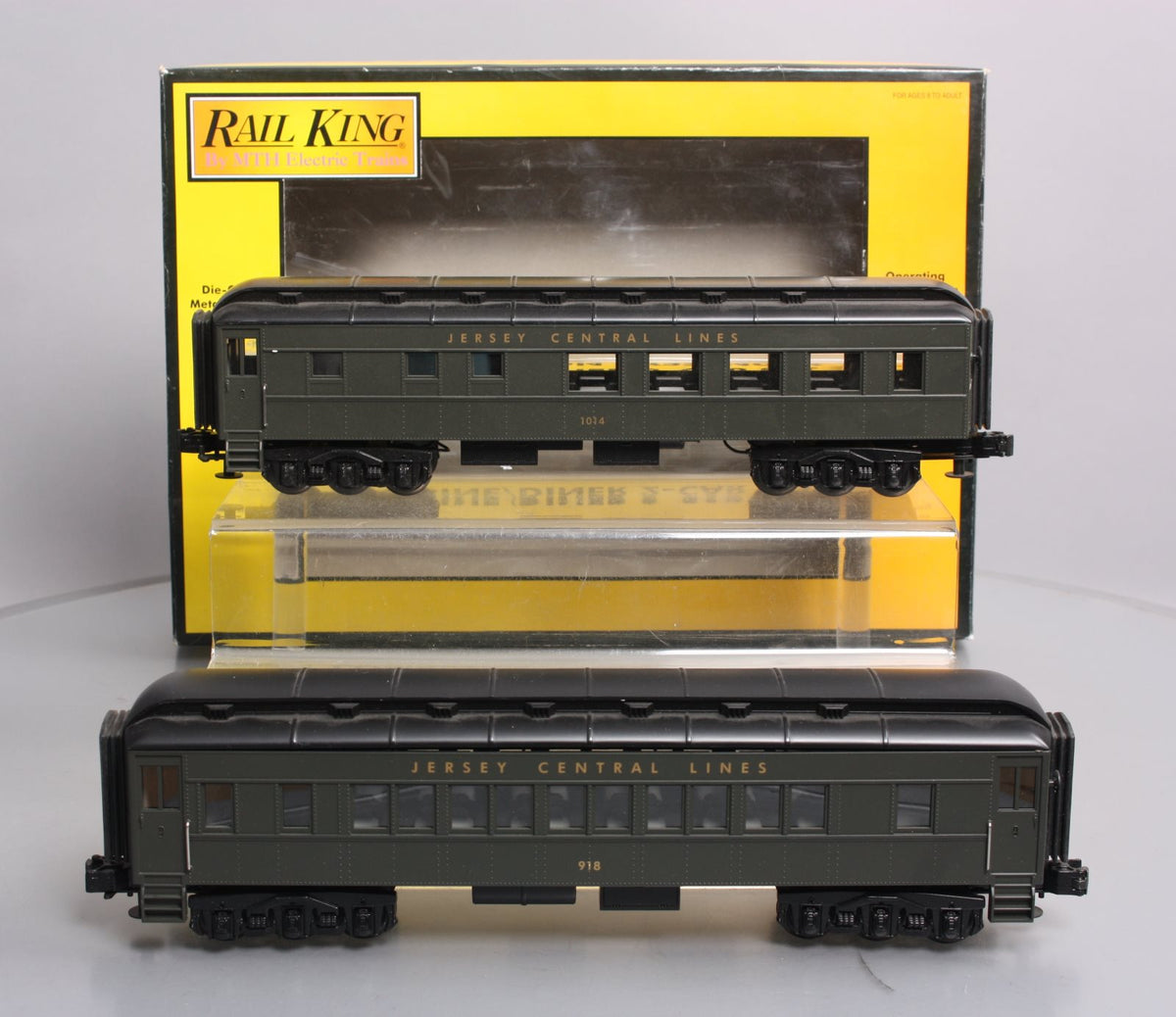 MTH 30-6267 O Gauge Jersey Central RailKing O-27 Madison Combo/Diner (Set of 2) LN/Box