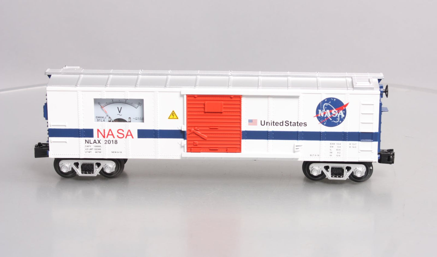 MTH 30-74944 O NASA Box Car with Power Meter #2018