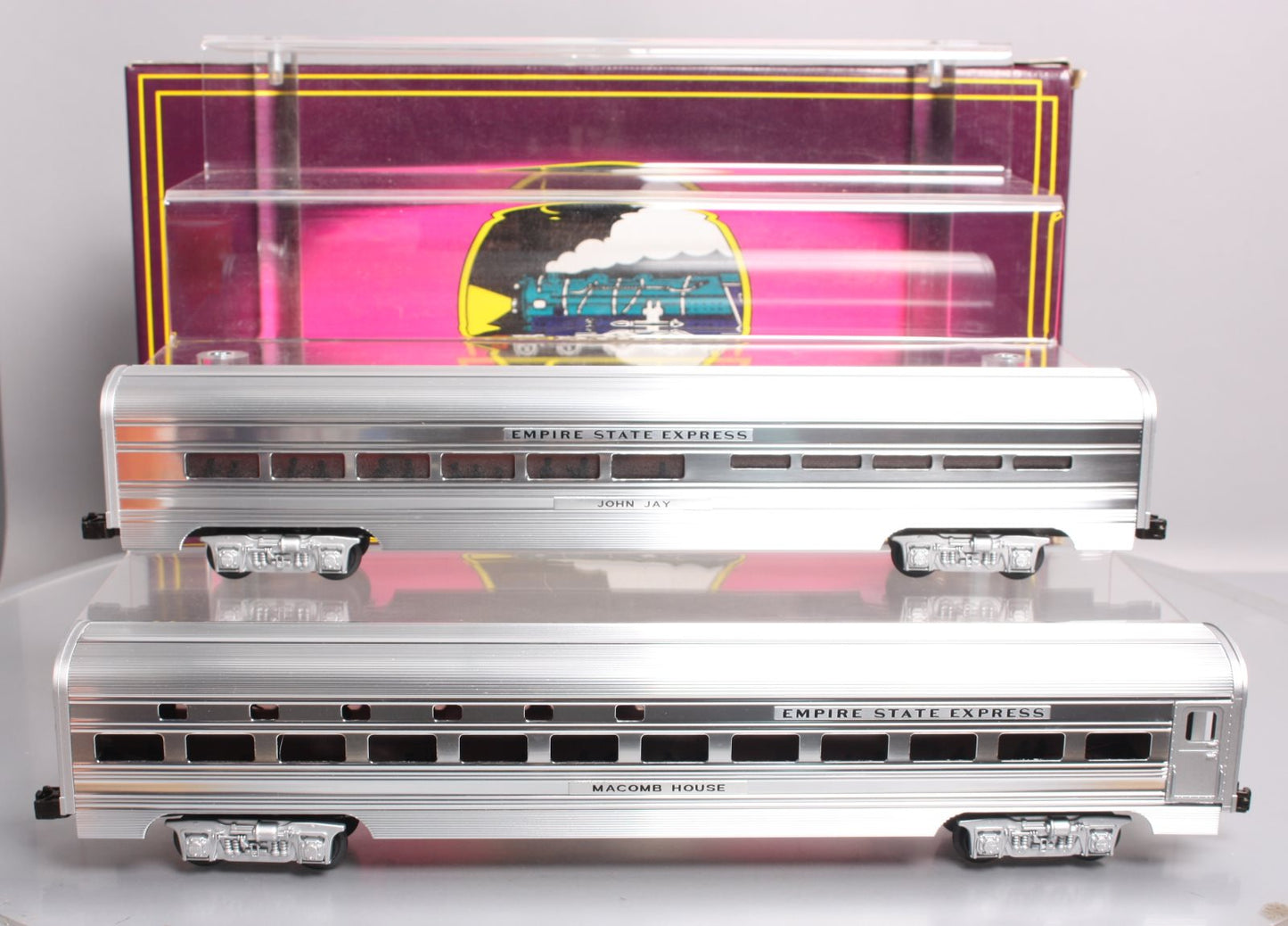 MTH 20-6604 O NYC 70' Aluminum Sleeper/Diner Passenger Car Set (Set of 2) LN/Box