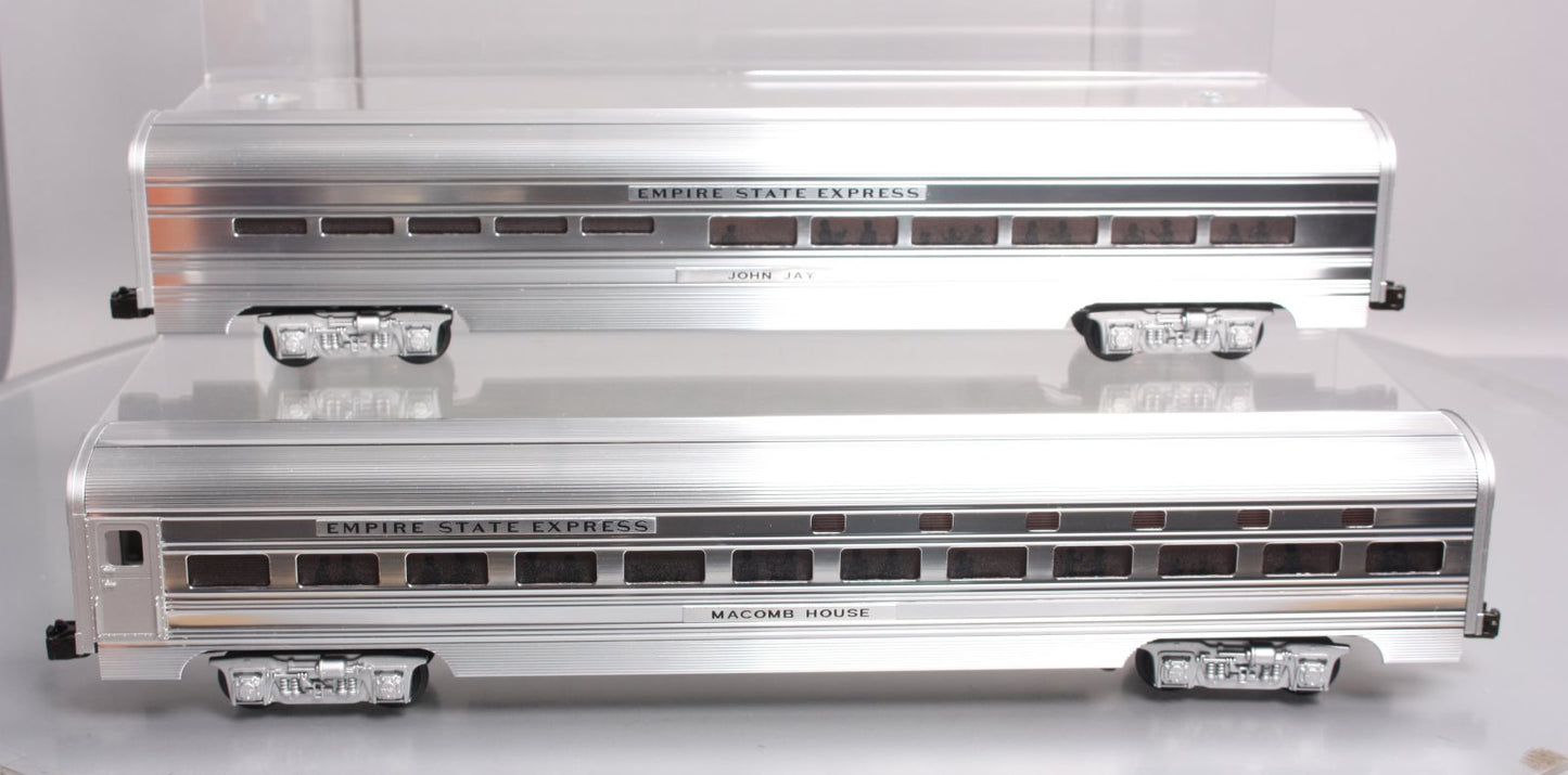 MTH 20-6604 O NYC 70' Aluminum Sleeper/Diner Passenger Car Set (Set of 2) LN/Box