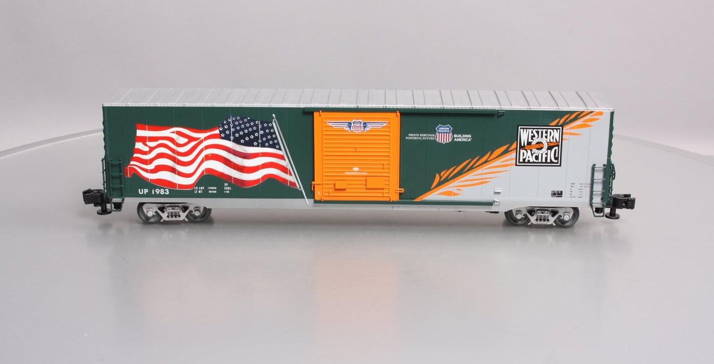 Lionel 6-85407 O Western Pacific Heritage LED Flag Boxcar #1983