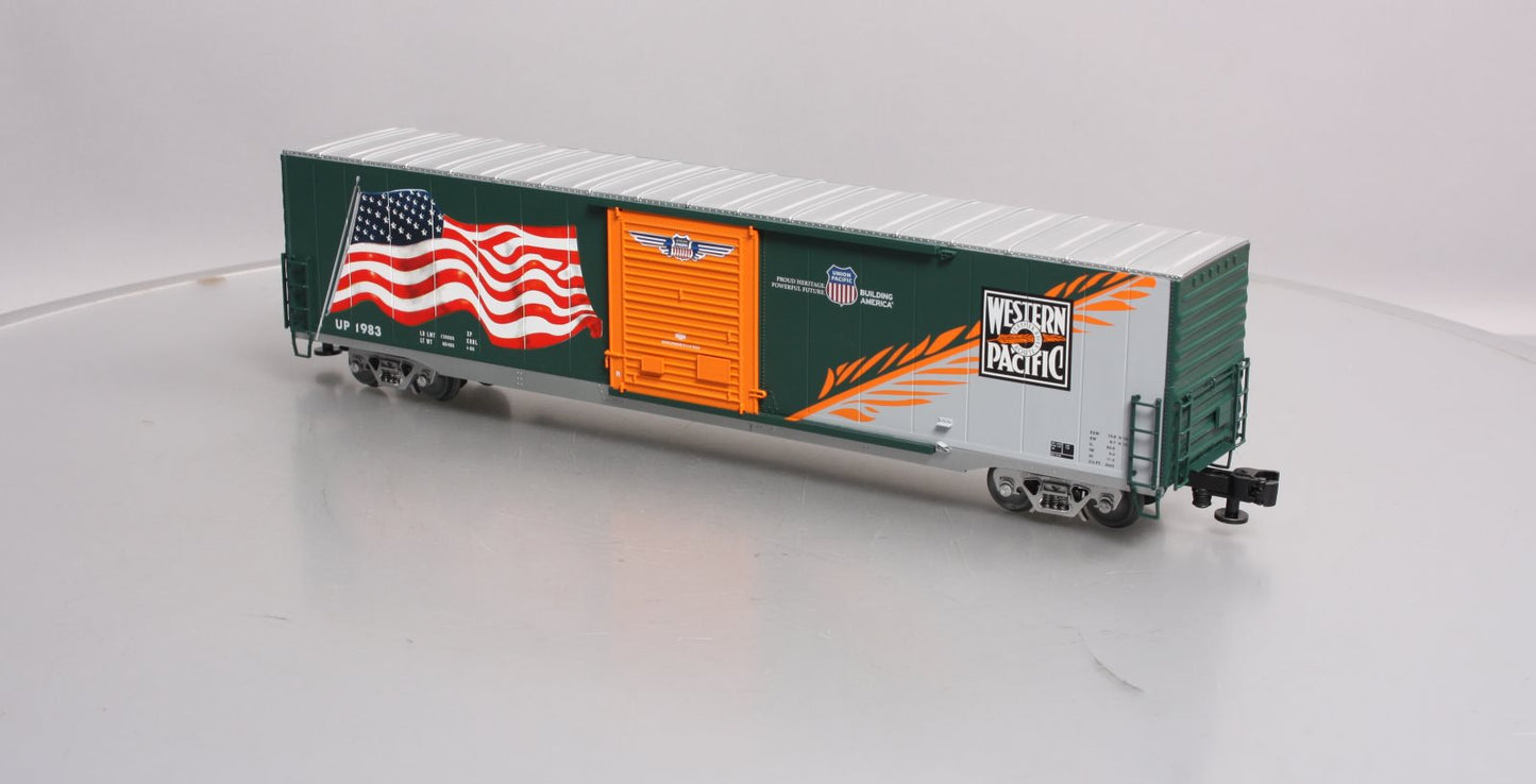 Lionel 6-85407 O Western Pacific Heritage LED Flag Boxcar #1983