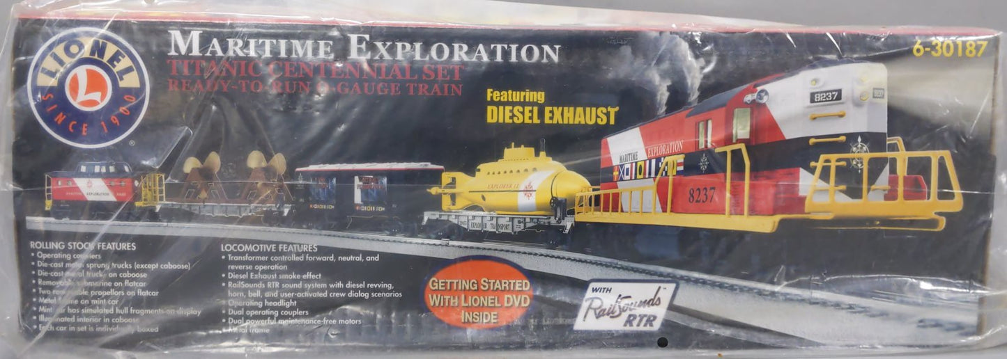 Lionel 6-30187 Maritime Exploration O Gauge Diesel Freight Train Set