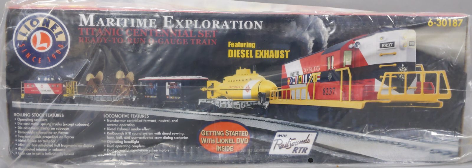 Lionel 6-30187 Maritime Exploration O Gauge Diesel Freight Train Set