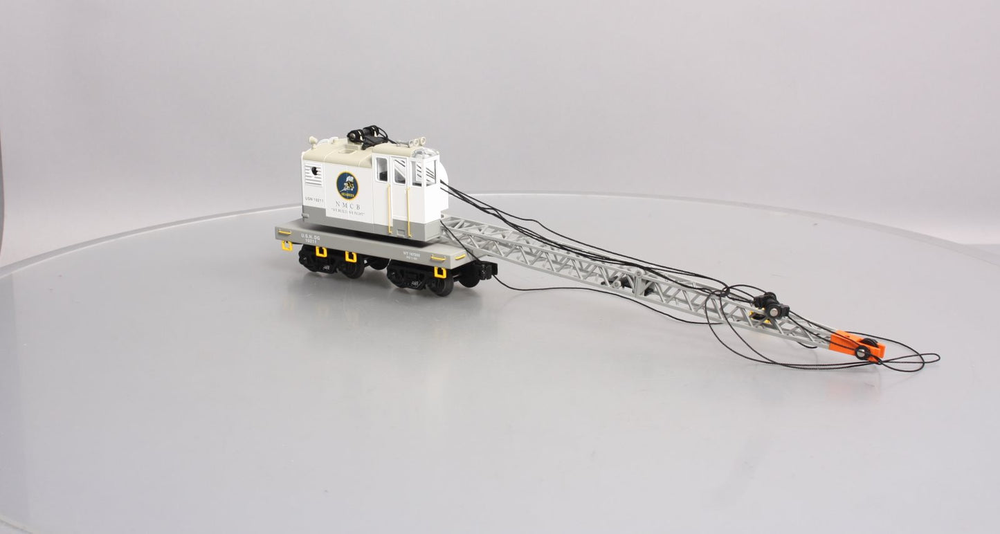 MTH 30-79659 O U.S. Navy RailKing American Crane Car #10211