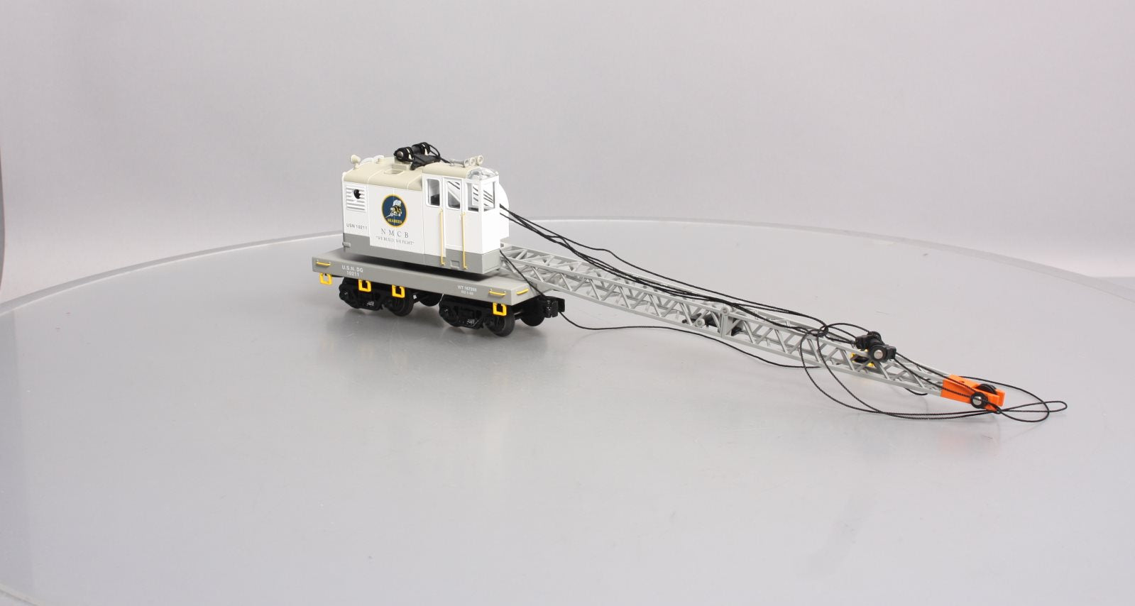 MTH 30-79659 O U.S. Navy RailKing American Crane Car #10211