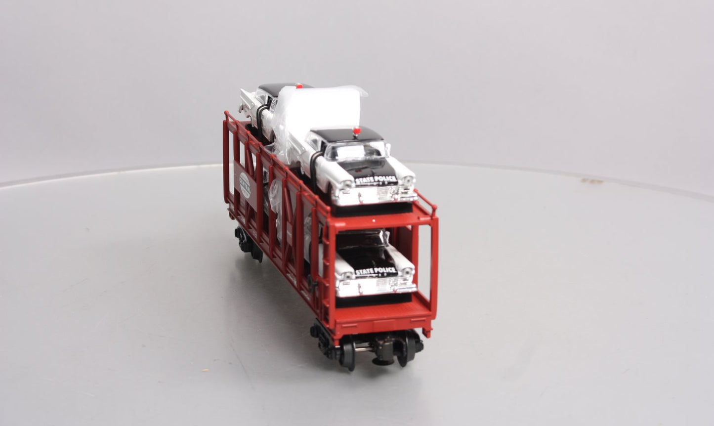 MTH 30-76069 O Gauge NYC Auto Carrier #328 w/NY Police Cars LN/Box