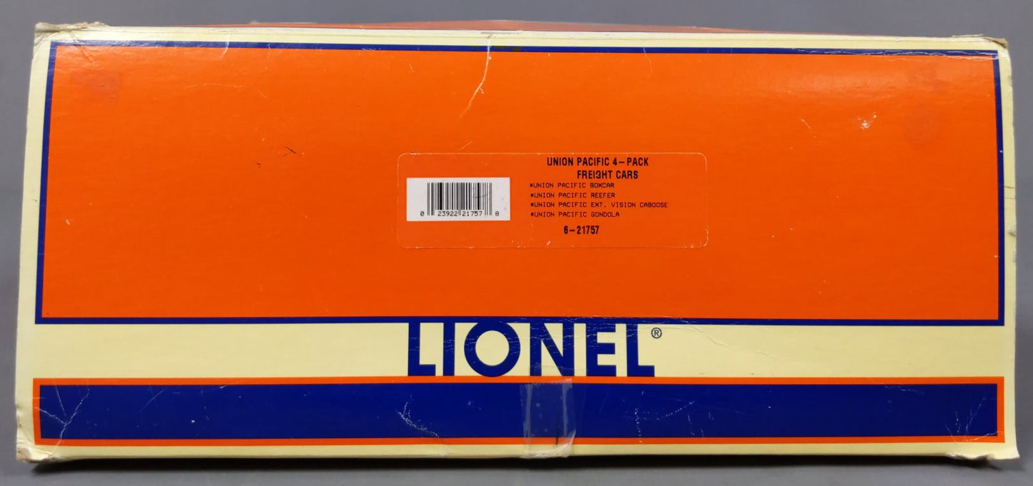 Lionel 6-21757 O Gauge Union Pacific 4-Car Freight Set LN/Box