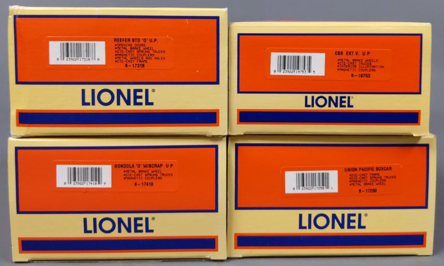 Lionel 6-21757 O Gauge Union Pacific 4-Car Freight Set LN/Box