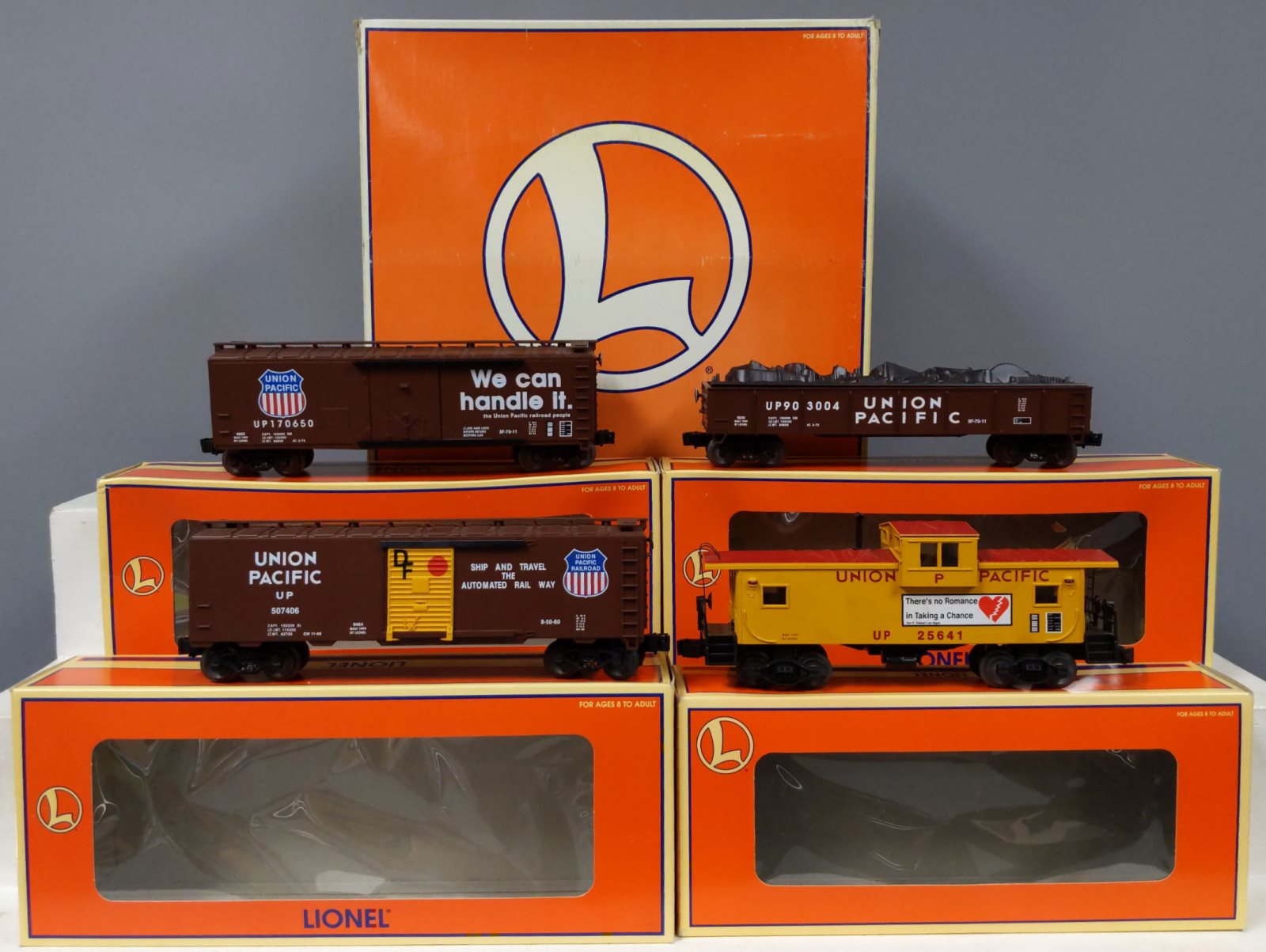 Lionel 6-21757 O Gauge Union Pacific 4-Car Freight Set LN/Box