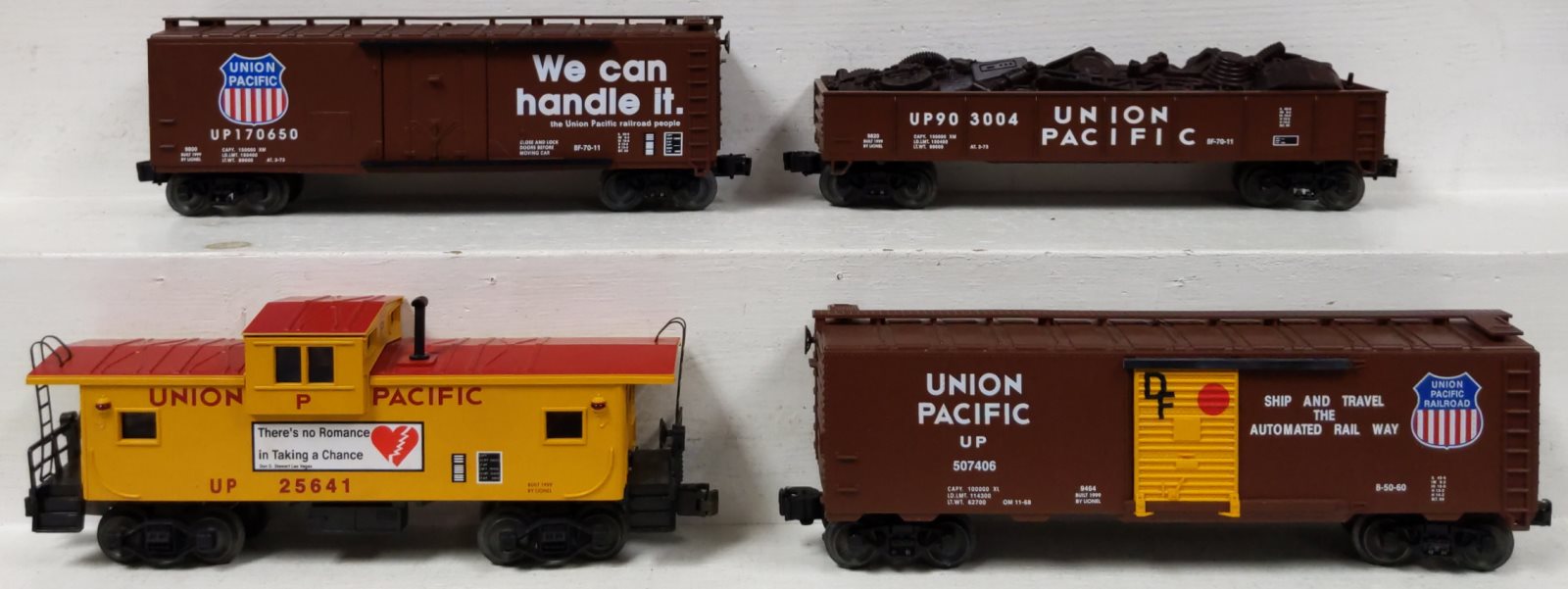 Lionel 6-21757 O Gauge Union Pacific 4-Car Freight Set LN/Box