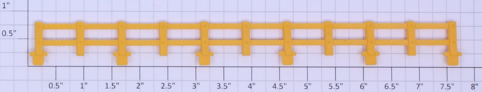 Lionel 1887-8D Long Dark Yellow Fence Section