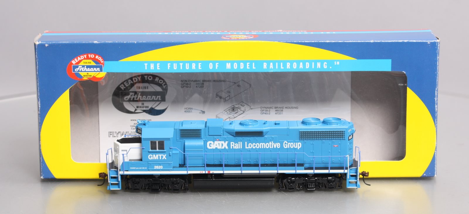 Athearn 80188 HO Scale GATX GP 38-2 Diesel Locomotive #2620 LN/Box