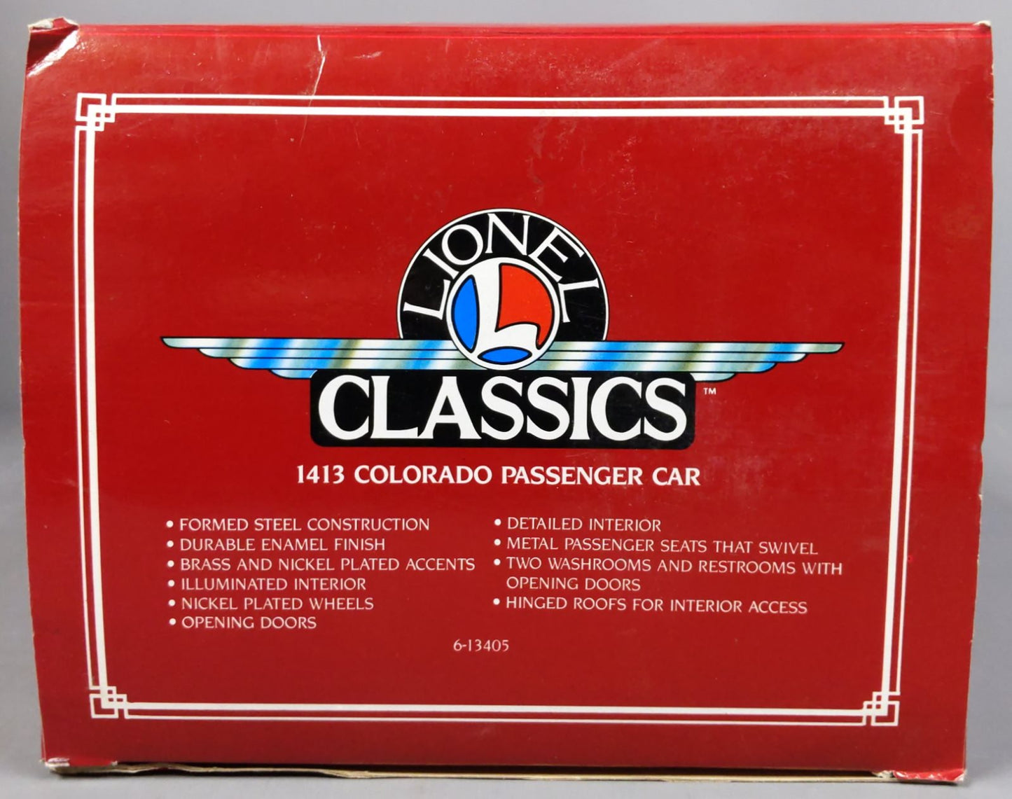 Lionel 6-13405 Standard Gauge Colorado State Set Pullman Car #1413 NIB