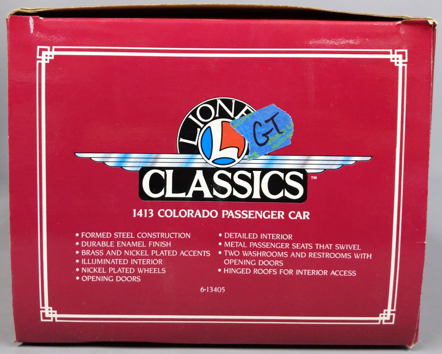 Lionel 6-13405 Standard Gauge Colorado State Set Pullman Car #1413 NIB