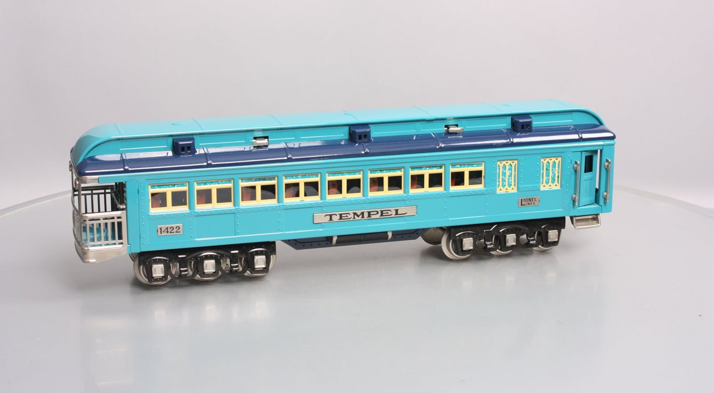Lionel 6-13411 Standard Gauge Blue Comet "Tempel" Observation Car #1422 LN/Box