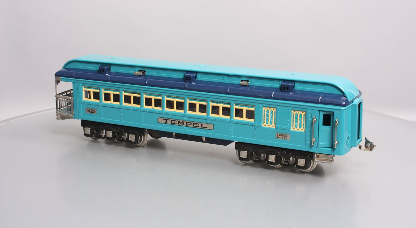 Lionel 6-13411 Standard Gauge Blue Comet "Tempel" Observation Car #1422 LN/Box