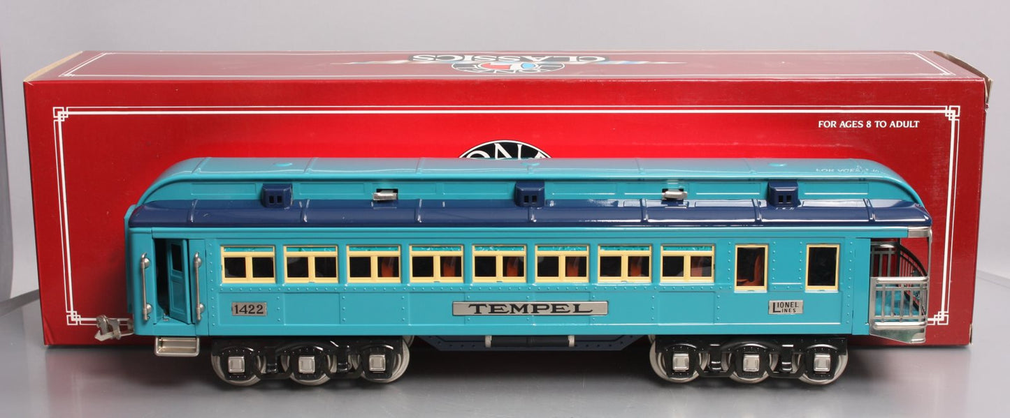Lionel 6-13411 Standard Gauge Blue Comet "Tempel" Observation Car #1422 LN/Box