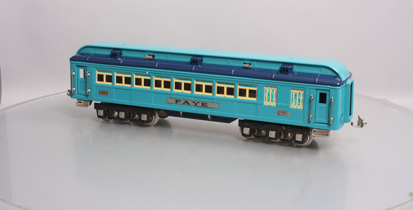 Lionel 6-13409 Standard Gauge Faye Blue Comet Passenger Car LN/Box