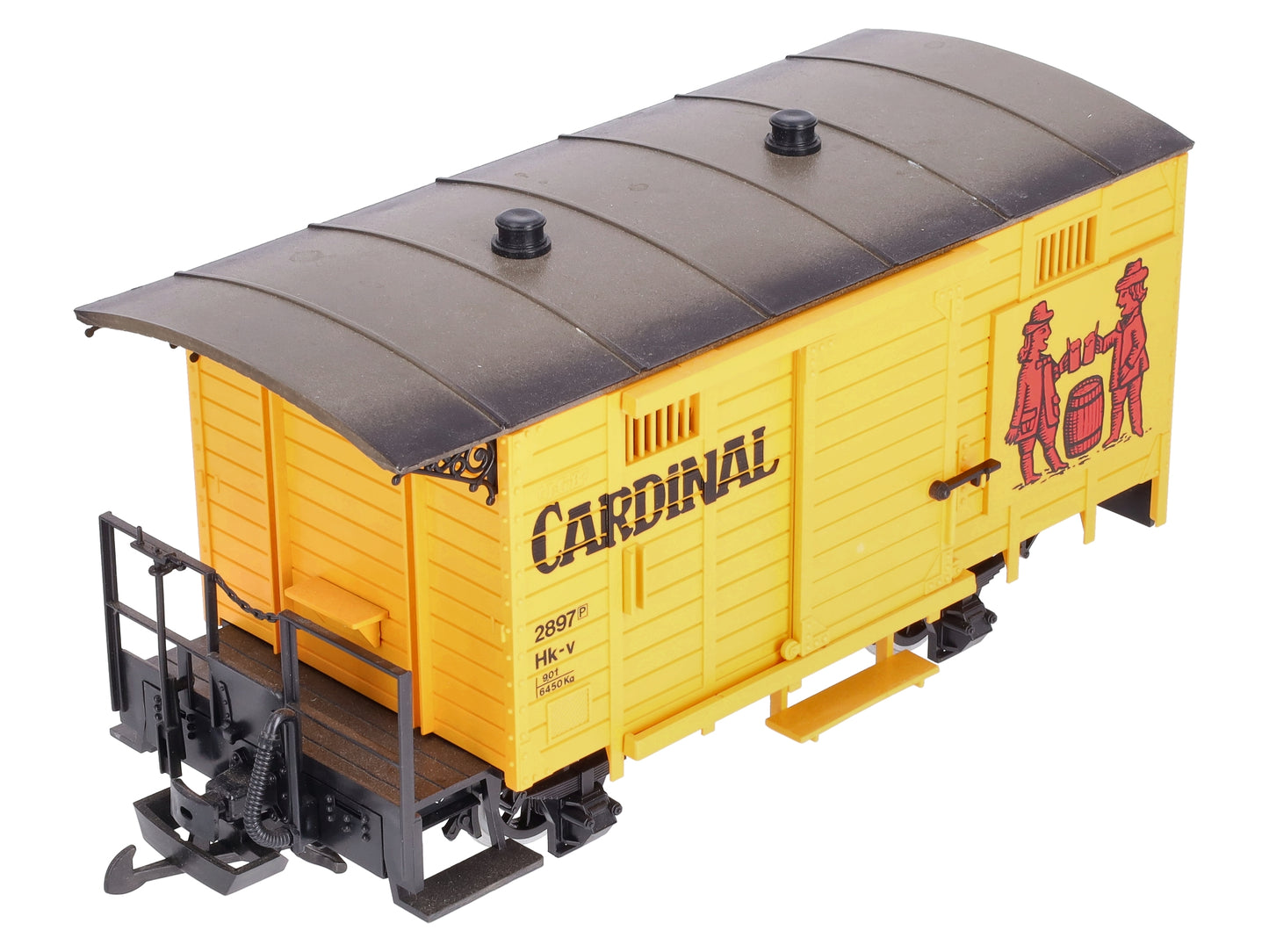 LGB 4034 G Scale Cardinal Short Boxcar #2897 (Metal Wheels) LN/Box