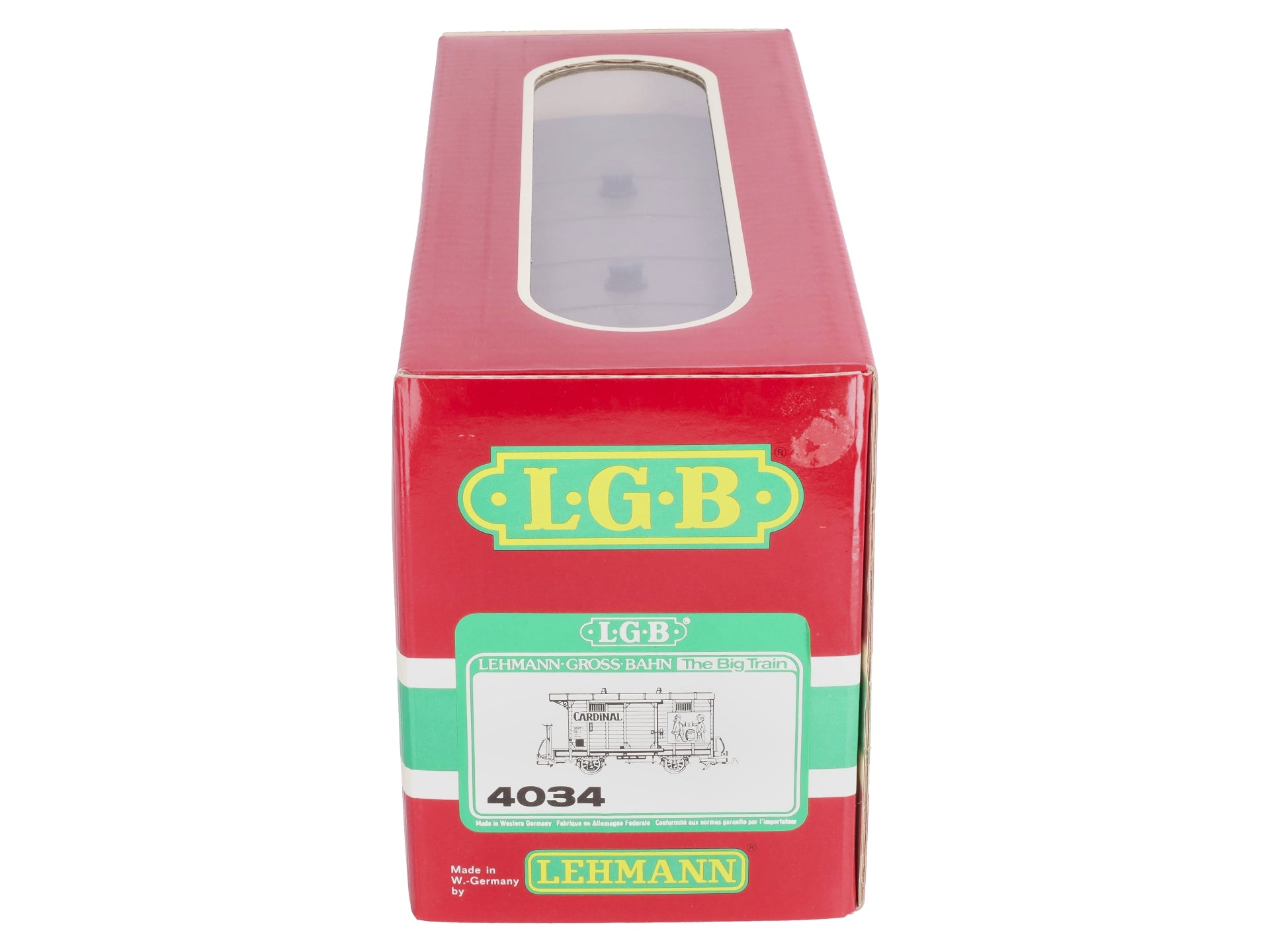 LGB 4034 G Scale Cardinal Short Boxcar #2897 (Metal Wheels) LN/Box
