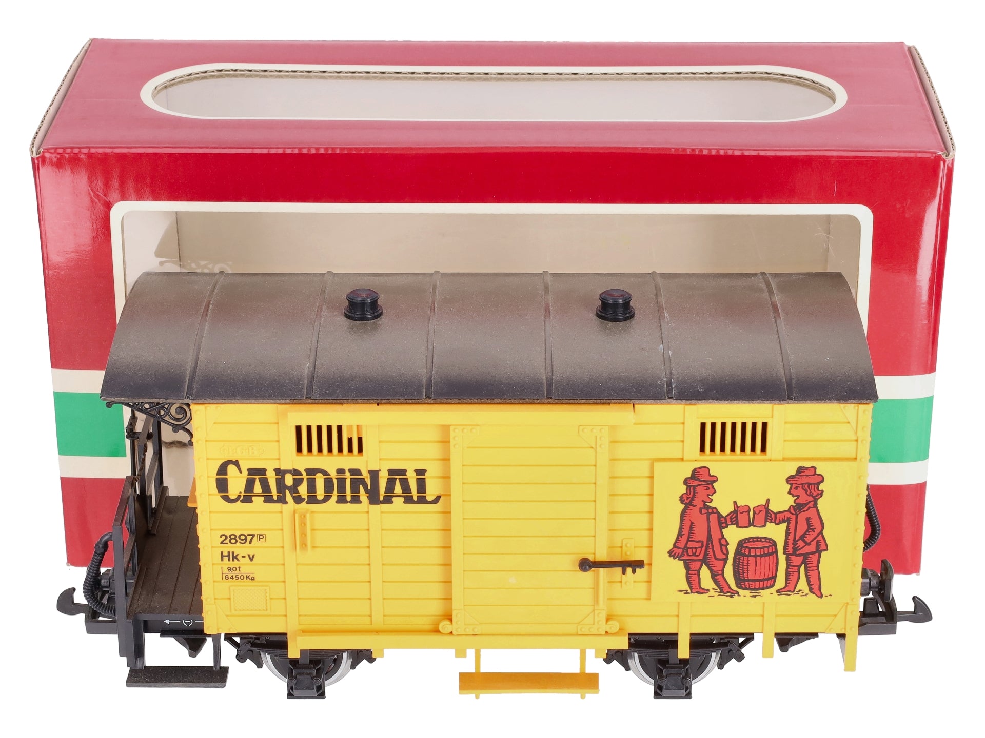 LGB 4034 G Scale Cardinal Short Boxcar #2897 (Metal Wheels) LN/Box