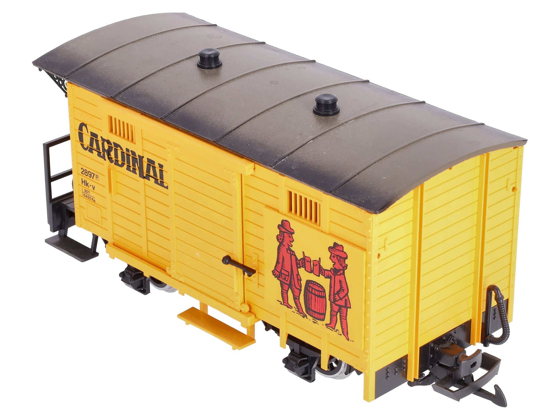LGB 4034 G Scale Cardinal Short Boxcar #2897 (Metal Wheels) LN/Box