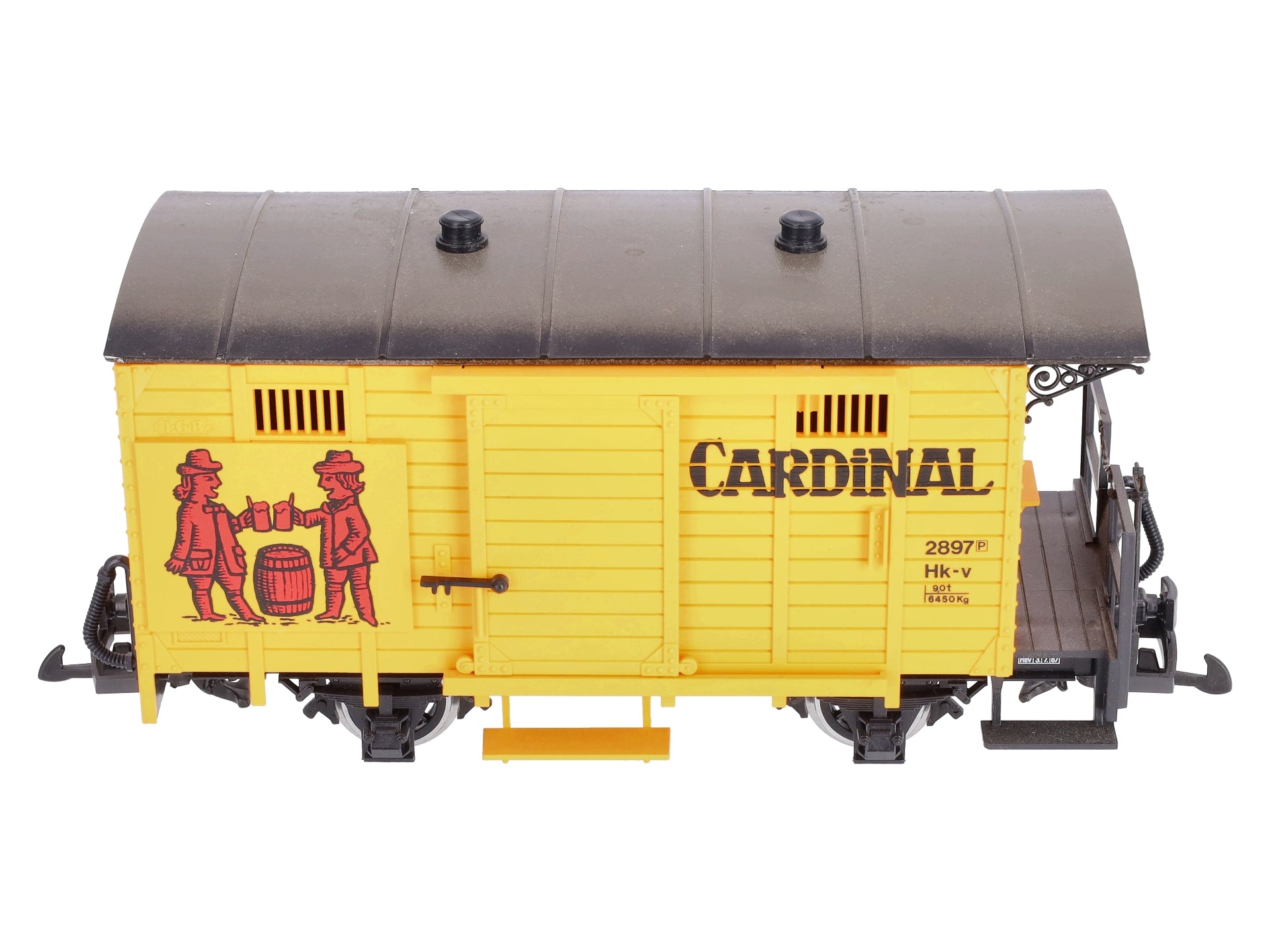 LGB 4034 G Scale Cardinal Short Boxcar #2897 (Metal Wheels) LN/Box