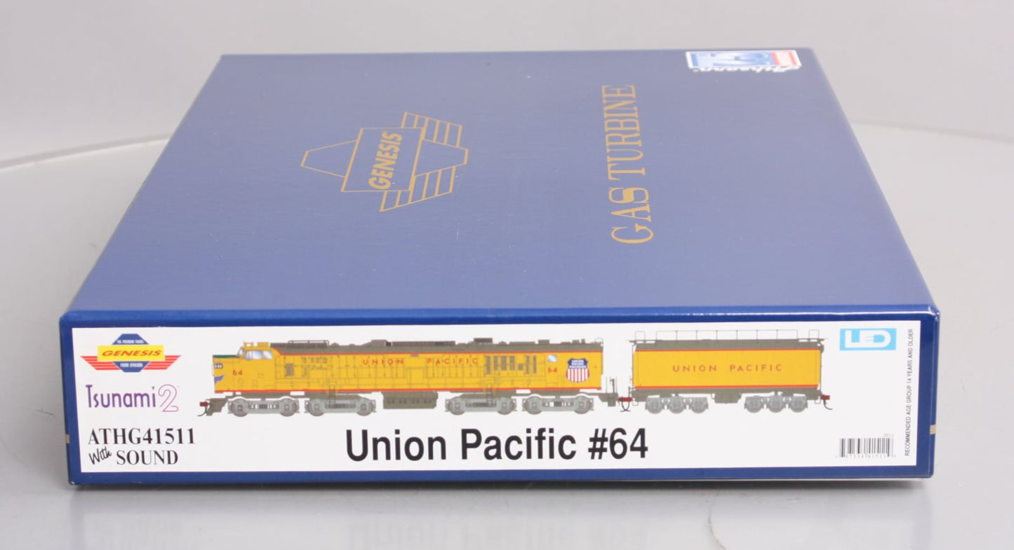 Athearn G41511 HO UP Gas Turbine Diesel Locomotive with Tender DCC & Sound #64