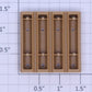 Lionel 16347-55 Plastic Pulpwood Log Load with Holes