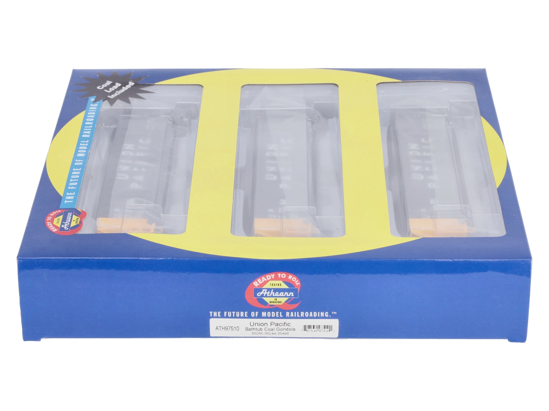 Athearn 97510 HO UP RTR Bathtub Gondola w/Coal Load #1 (Set of 3)