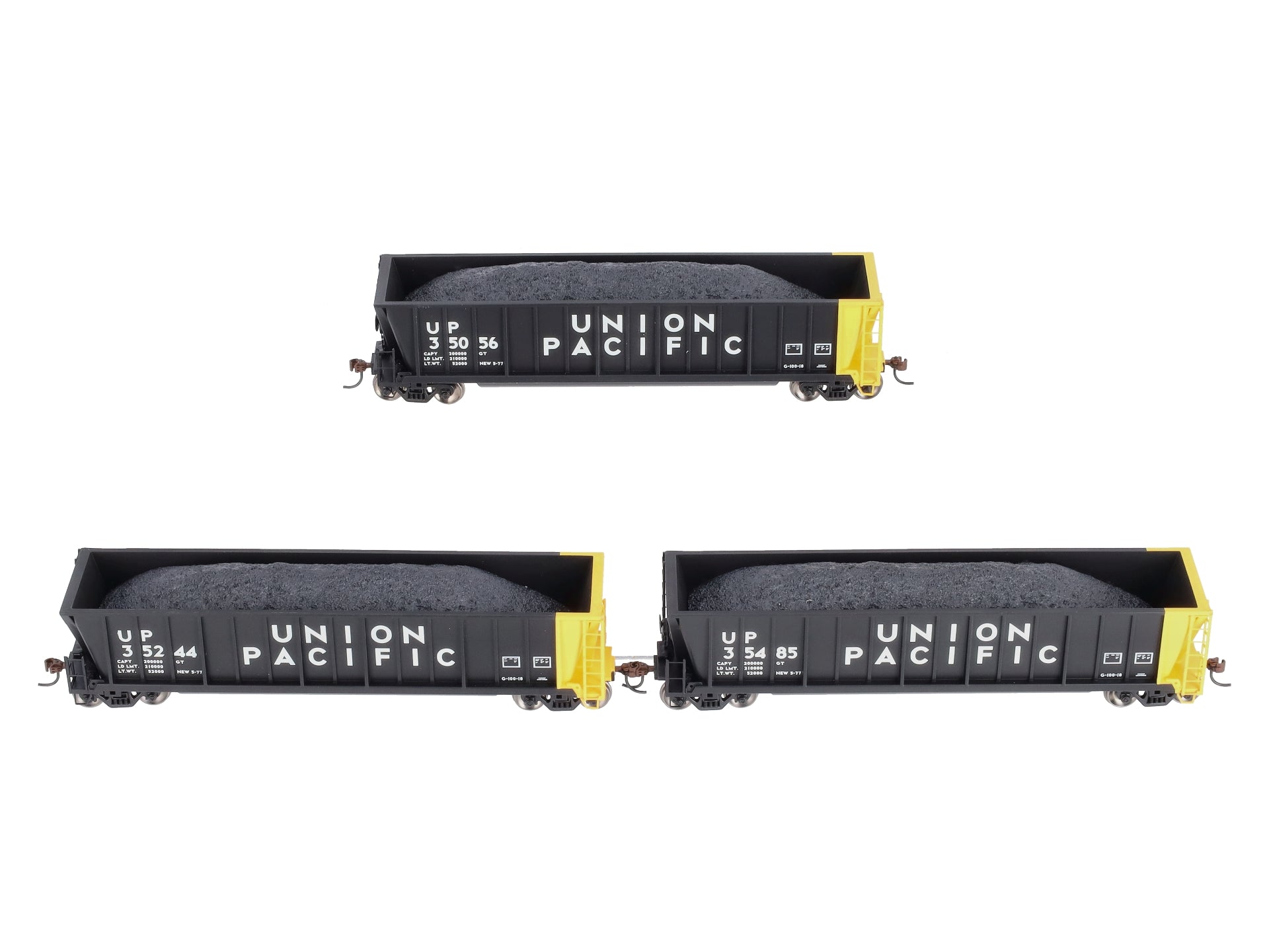 Athearn 97510 HO UP RTR Bathtub Gondola w/Coal Load #1 (Set of 3)