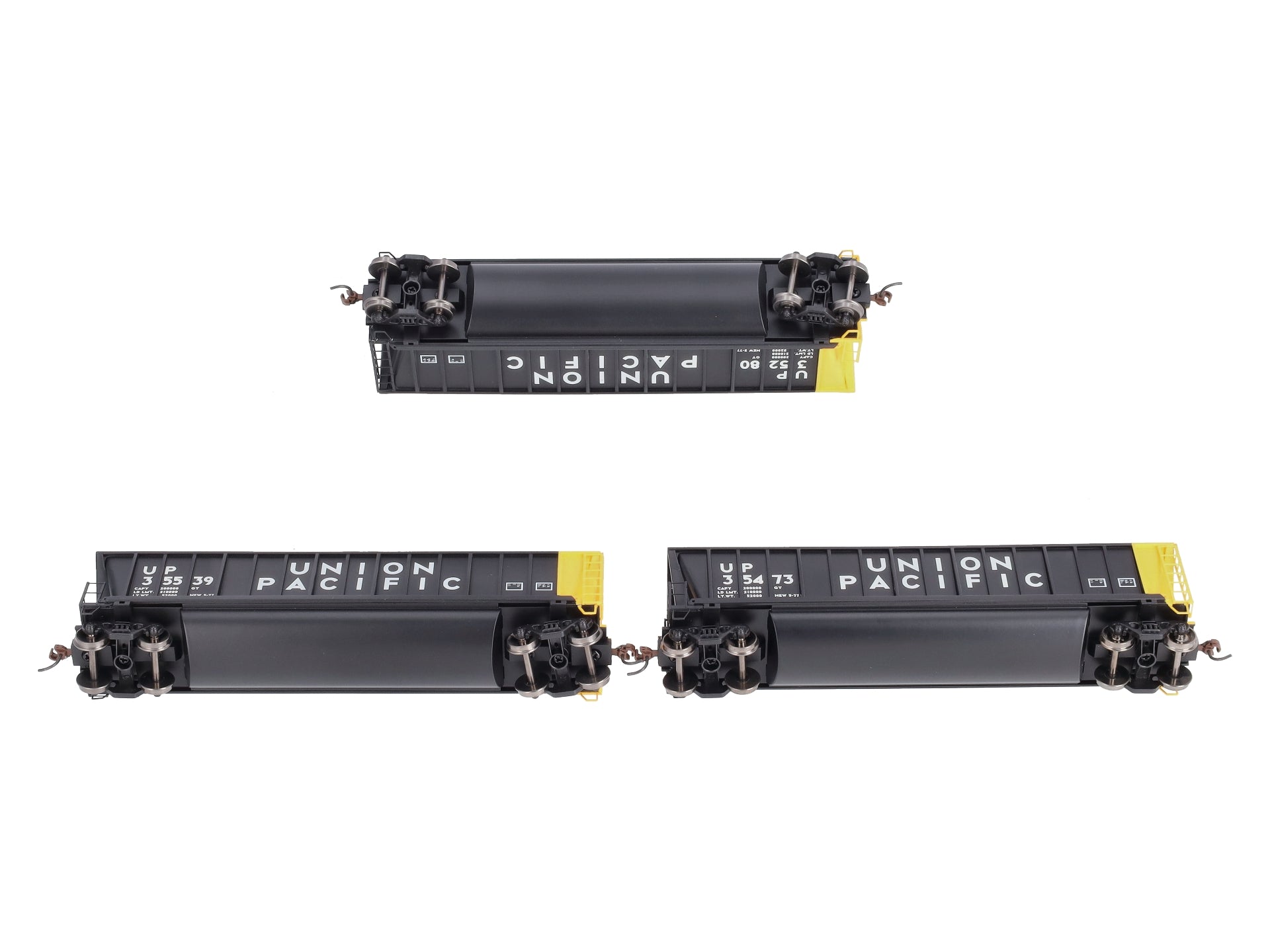 Athearn 97512 HO UP RTR Bathtub Gondola w/Coal Load #3 (Set of 3)