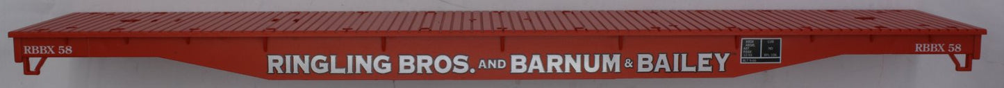 Lionel 21237-2  K-Line Ringling Bros Red Flatcar Body #58