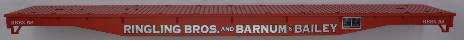 Lionel 21237-2  K-Line Ringling Bros Red Flatcar Body #58