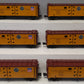 MTH 20-90647 O Pacific Fruit Express 40' Steel Sided Reefer 6-Car Set NIB