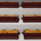 MTH 20-90647 O Pacific Fruit Express 40' Steel Sided Reefer 6-Car Set NIB