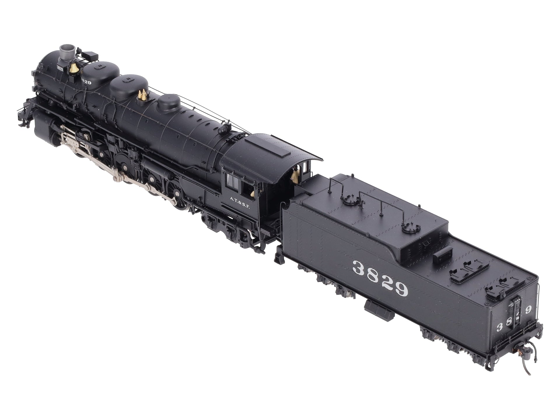 Broadway Limited 85 HO Santa Fe 2-10-4 Steam Locomotive #3829 w