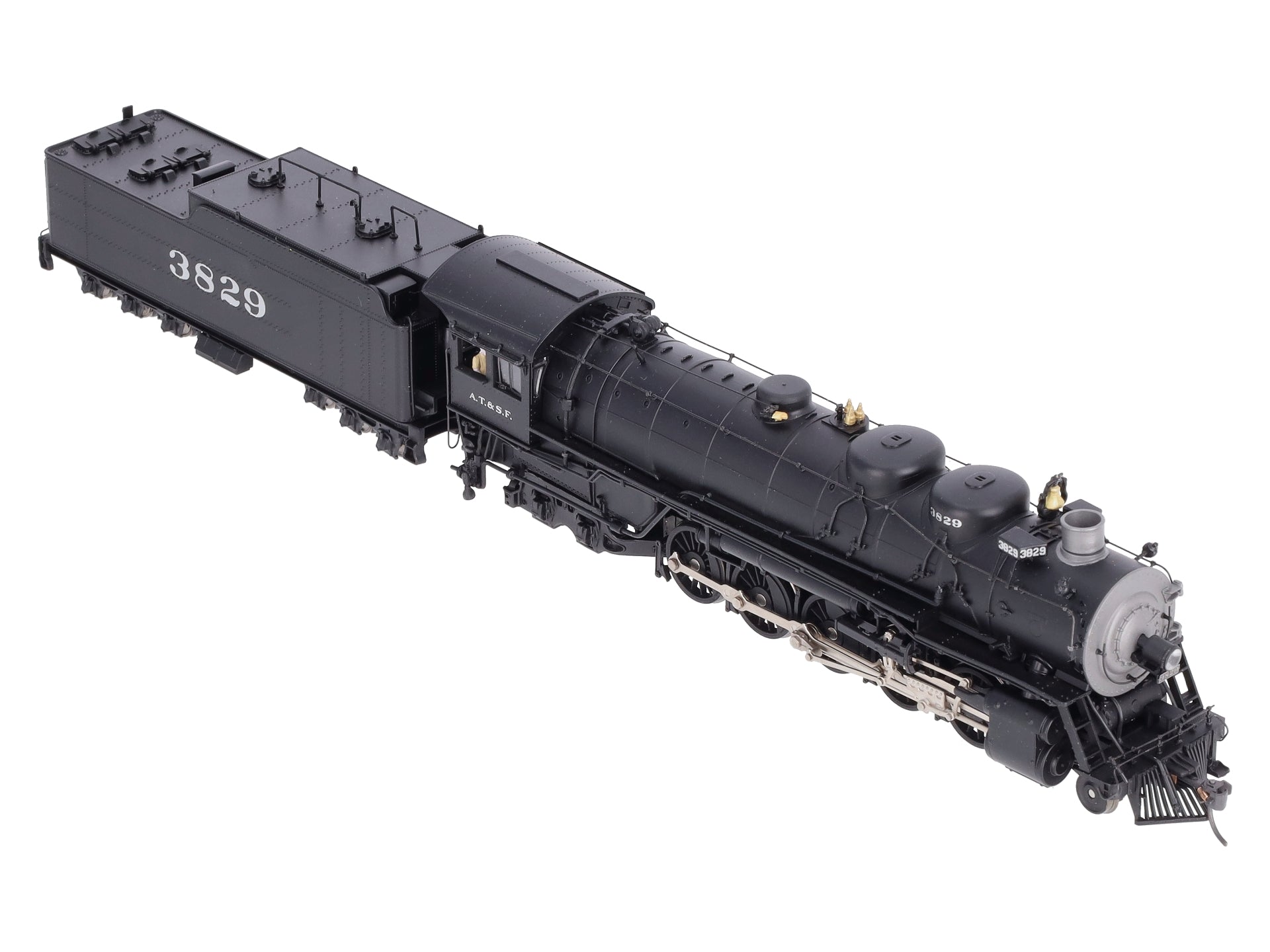 Broadway Limited 85 HO Santa Fe 2-10-4 Steam Locomotive #3829 w