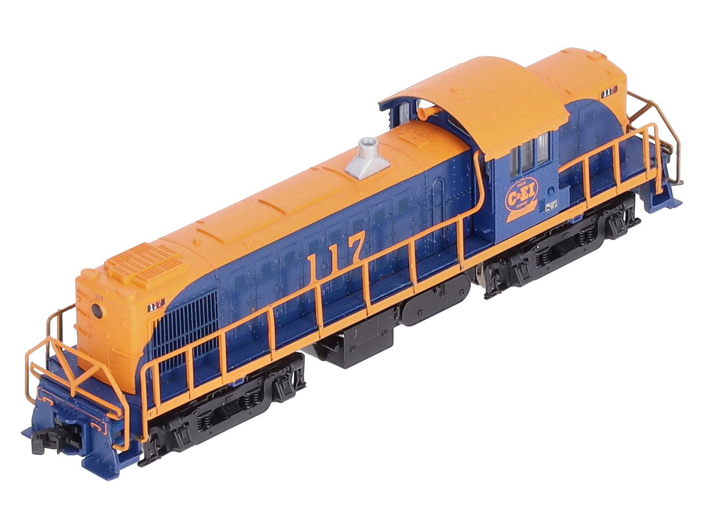 Atlas 40003081 N Chicago & Eastern Illinois RS-1 Locomotive (Blue/Orange) #117