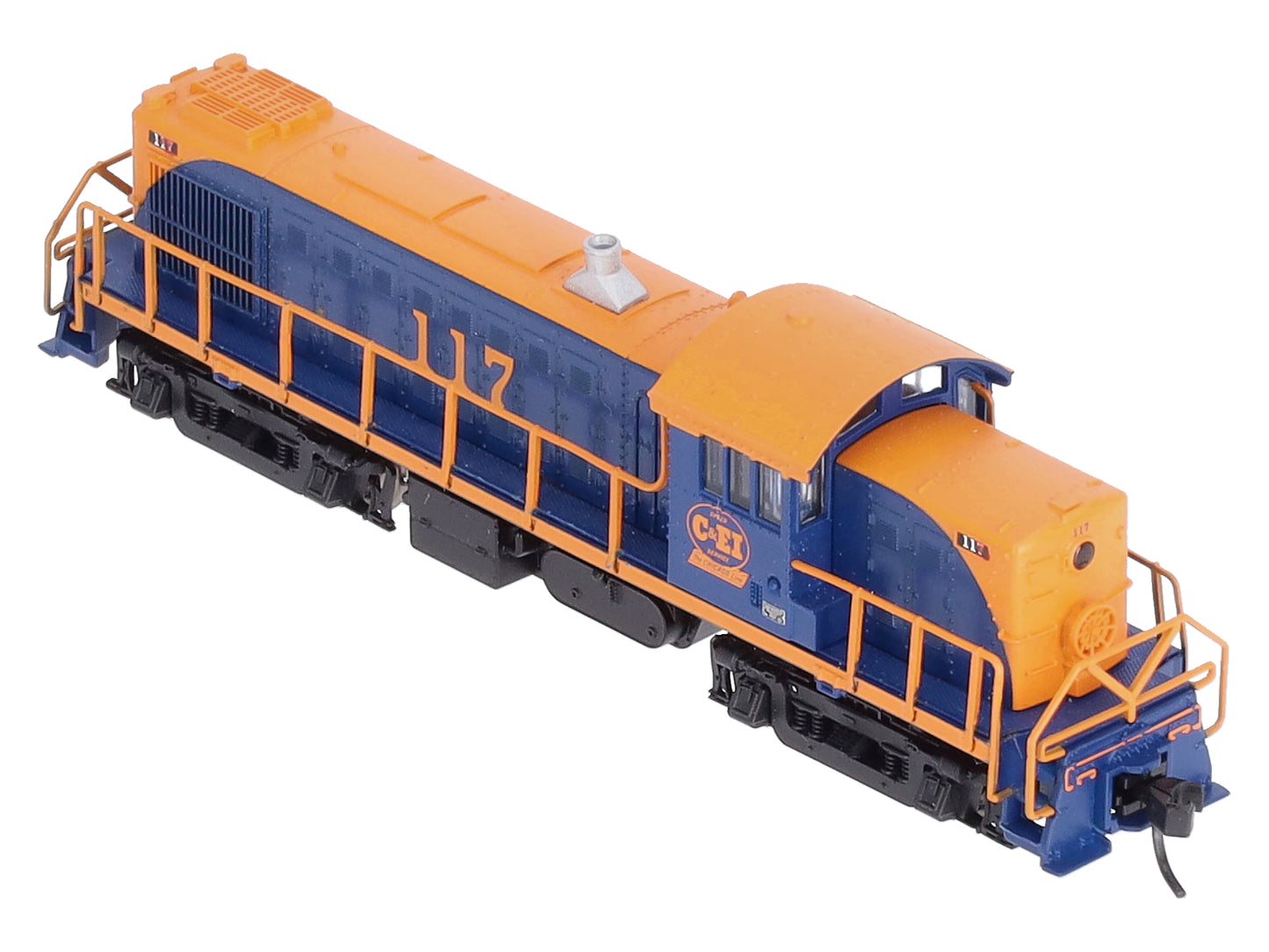Atlas 40003081 N Chicago & Eastern Illinois RS-1 Locomotive (Blue/Orange) #117