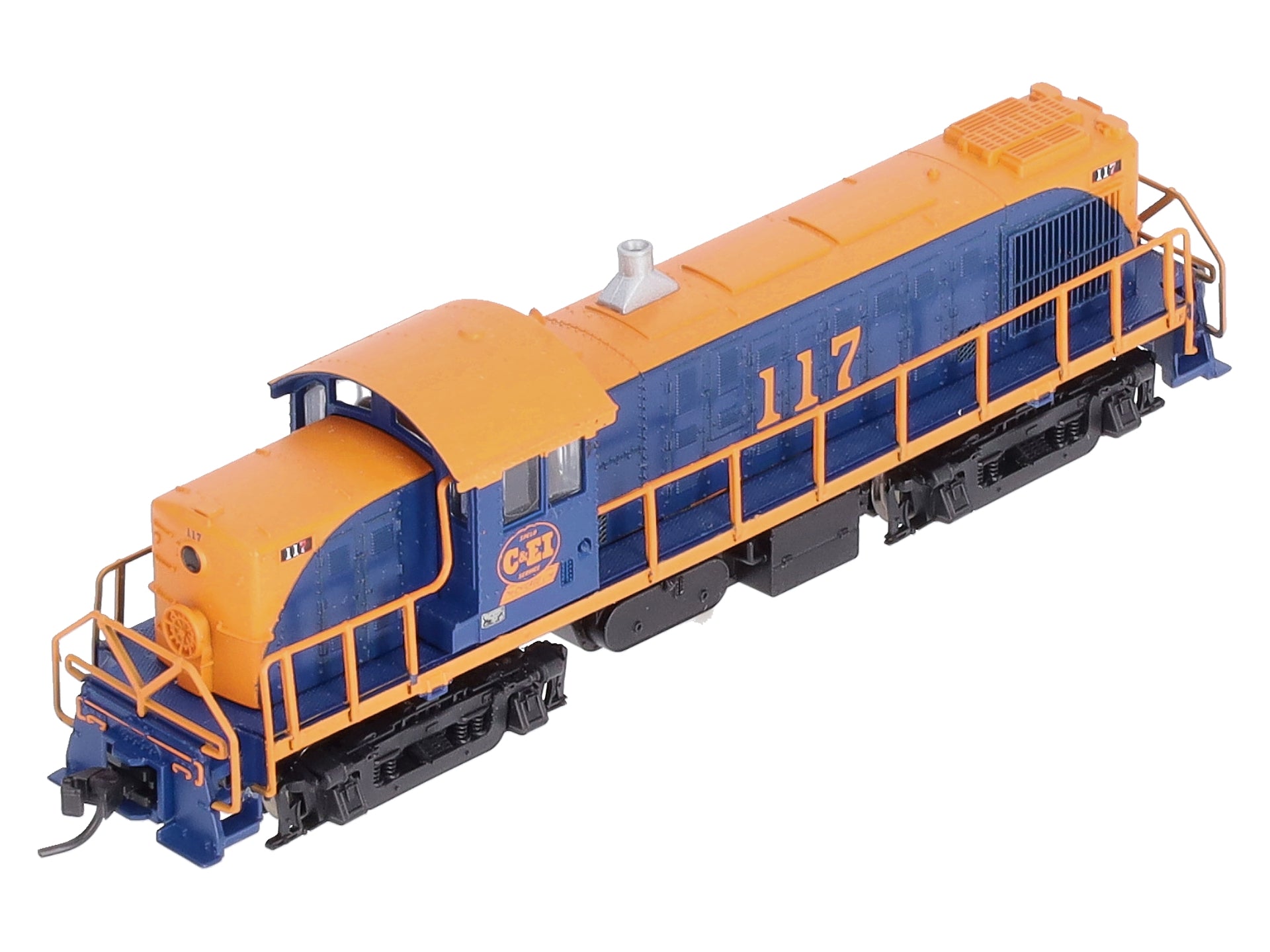Atlas 40003081 N Chicago & Eastern Illinois RS-1 Locomotive (Blue/Orange) #117