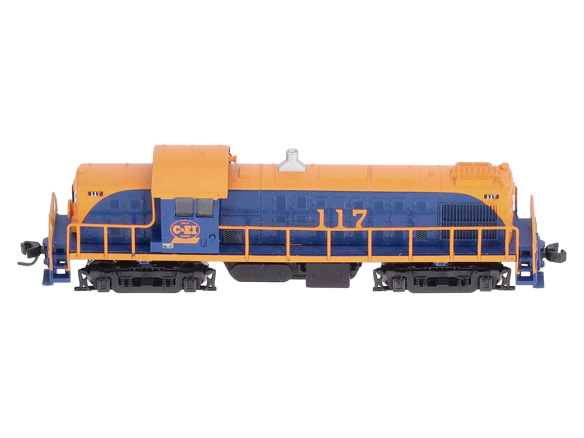 Atlas 40003081 N Chicago & Eastern Illinois RS-1 Locomotive (Blue/Orange) #117