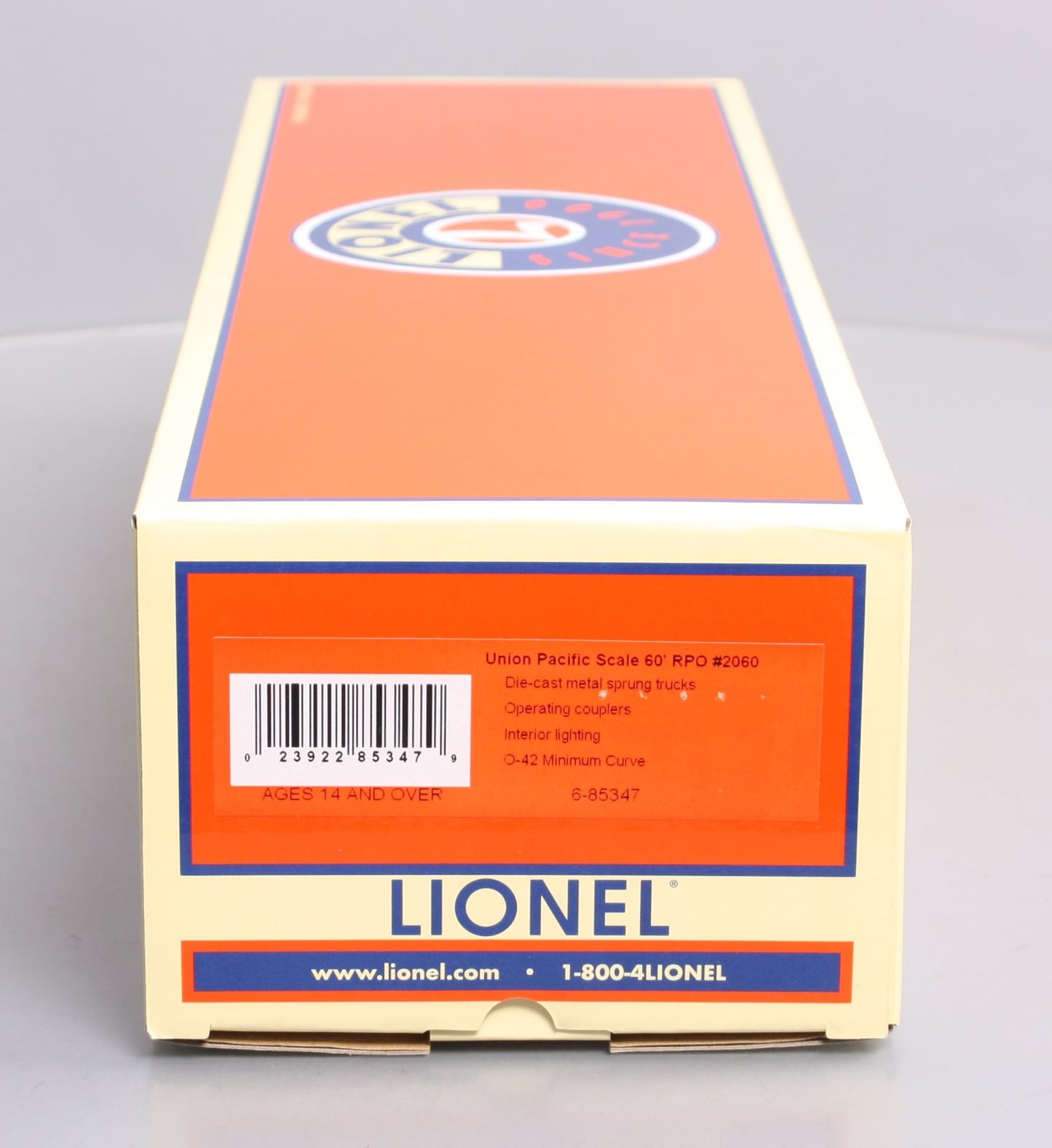 Lionel 6-85347 O Gauge Union Pacific 60' Heavyweight RPO Passenger Car #2060