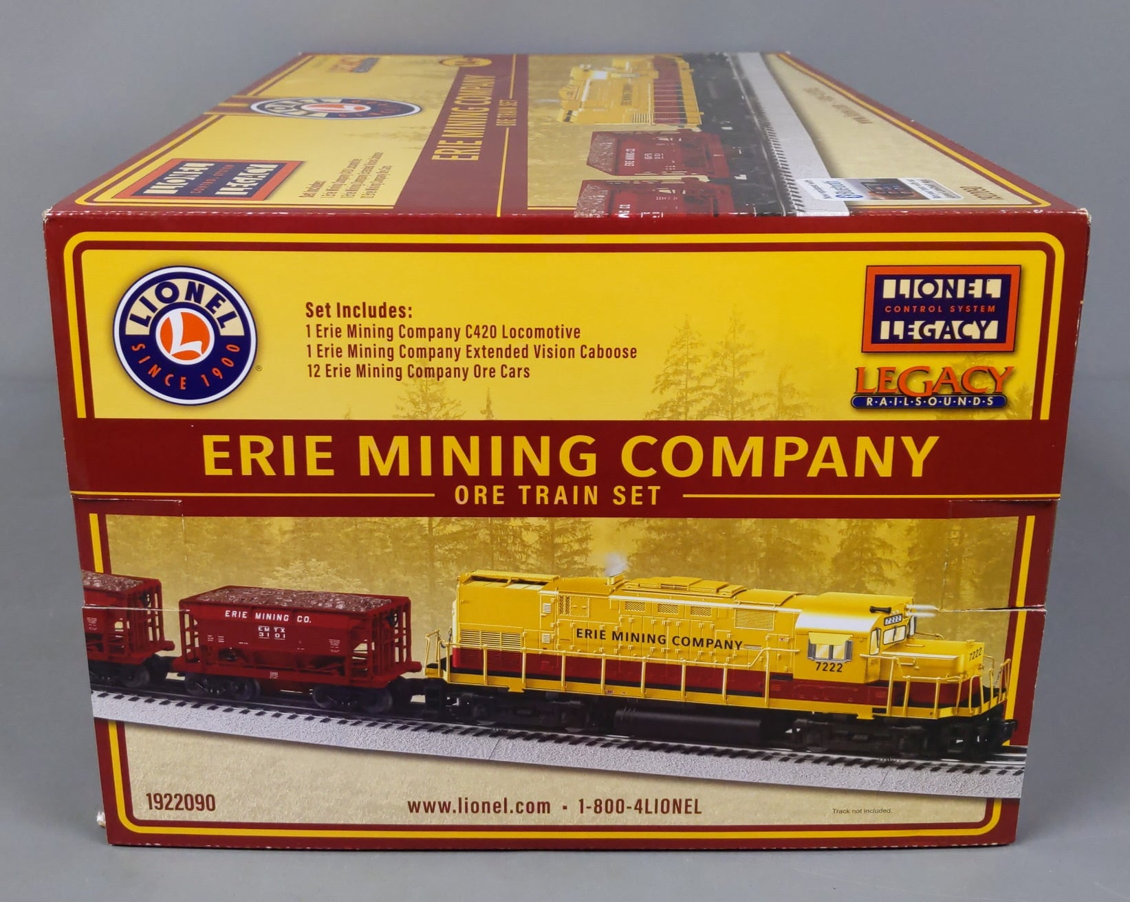 Lionel 1922090 Erie Mining Company O Gauge Diesel Train Set with Bluetooth